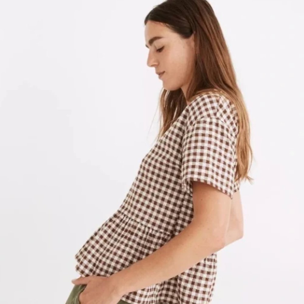 Madewell Medford Top in Textured Gingham